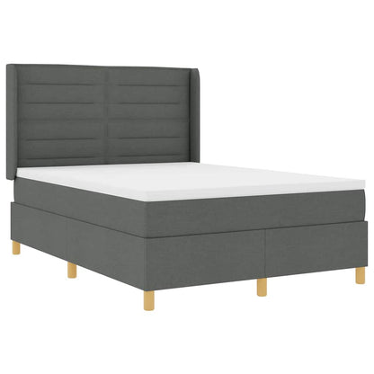 Letto a molle con materasso Grigio scuro 160 x 200 cm Tessuto | homemem39