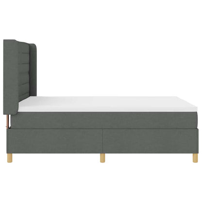 Letto a molle con materasso Grigio scuro 160 x 200 cm Tessuto | homemem39