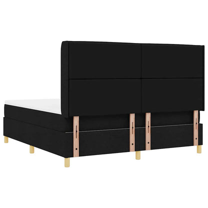 Letto a molle con materasso Nero 180 x 200 cm Tessuto | homemem39