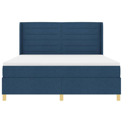 Letto a molle con materasso Blu 180 x 200 cm Tessuto | homemem39