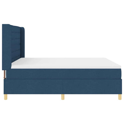 Letto a molle con materasso Blu 180 x 200 cm Tessuto | homemem39
