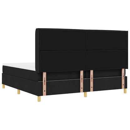 Letto a molle con materasso Nero 200 x 200 cm Tessuto | homemem39
