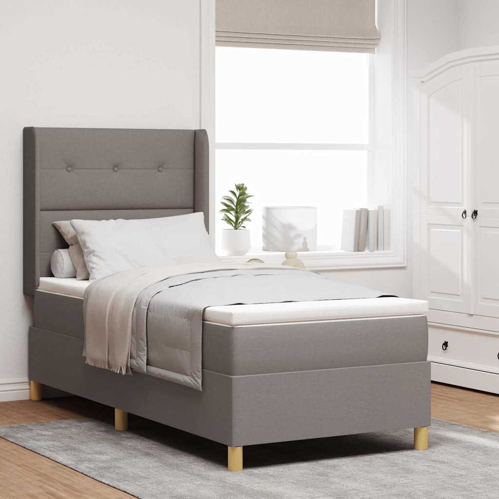 Letto a molle con testiera Talpa 100 x 200 cm Tessuto | homemem39