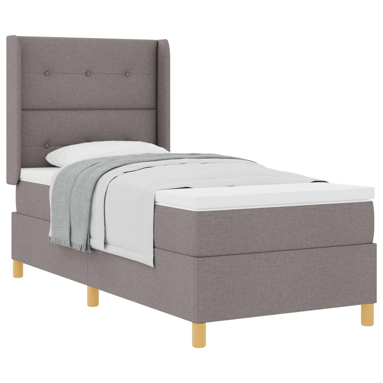 Letto a molle con testiera Talpa 100 x 200 cm Tessuto | homemem39