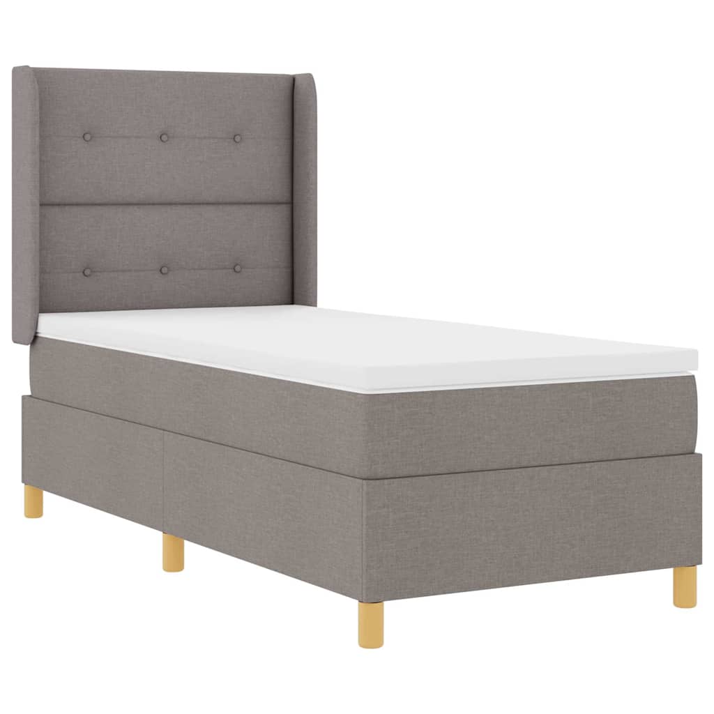 Letto a molle con testiera Talpa 100 x 200 cm Tessuto | homemem39