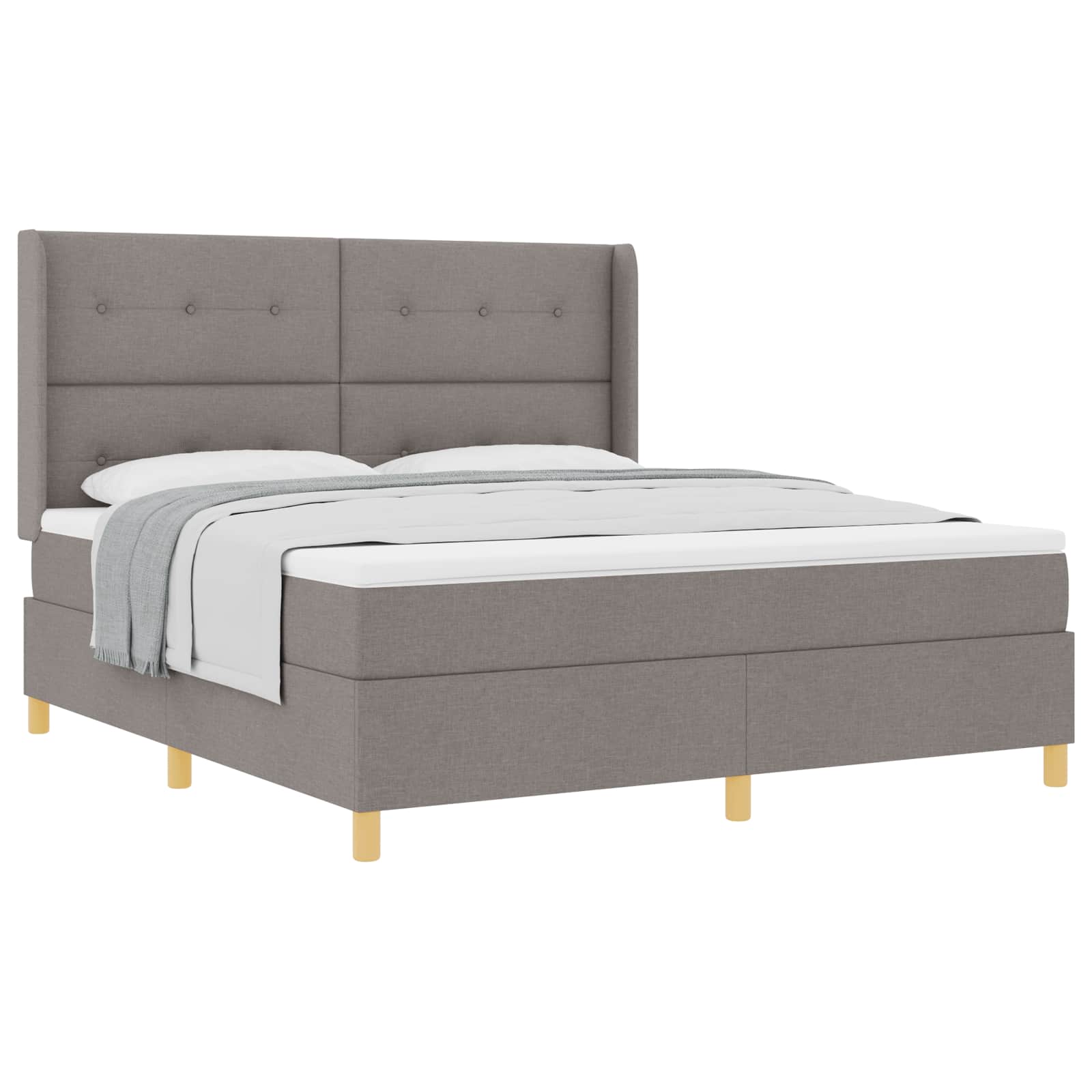 Letto a molle con testiera Talpa 180 x 200 cm Tessuto | homemem39