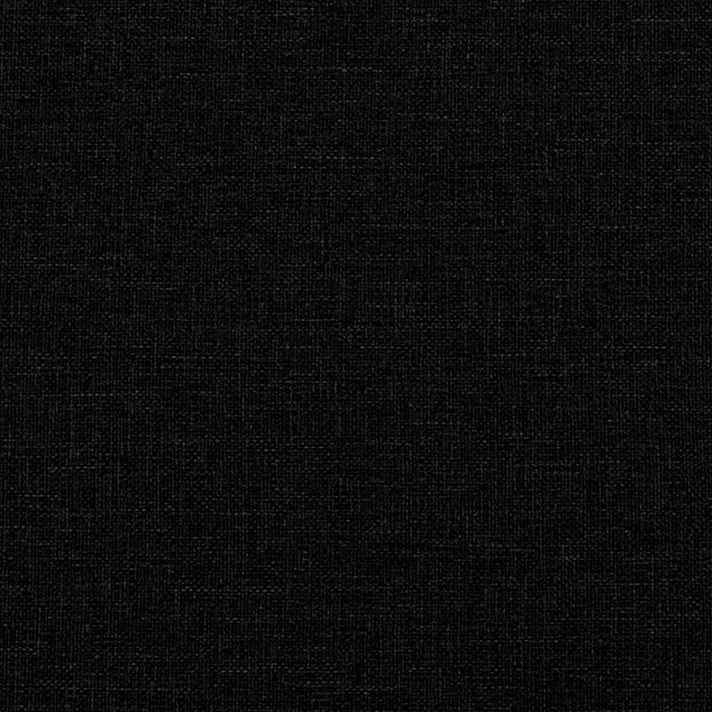 Letto a molle con testiera Nero 200 x 200 cm Tessuto | homemem39