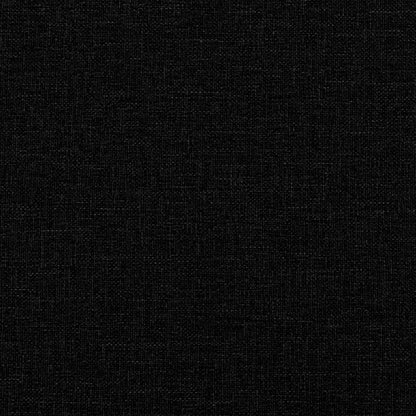 Letto a molle con testiera Nero 200 x 200 cm Tessuto | homemem39