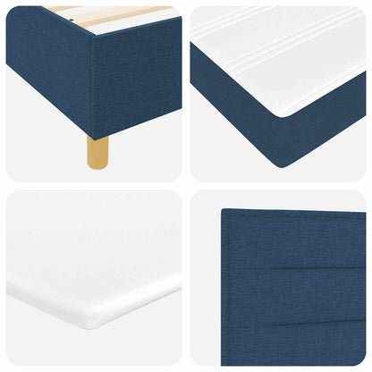 Letto a molle con testiera Blu 80 x 200 cm Tessuto | homemem39