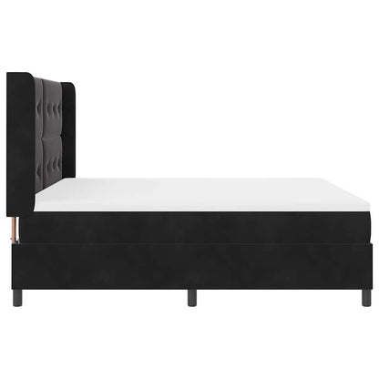 Letto a molle con testiera Nero 180 x 200 cm Velluto | homemem39