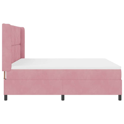 Letto a molle con testiera Rosa 180 x 200 cm Velluto | homemem39