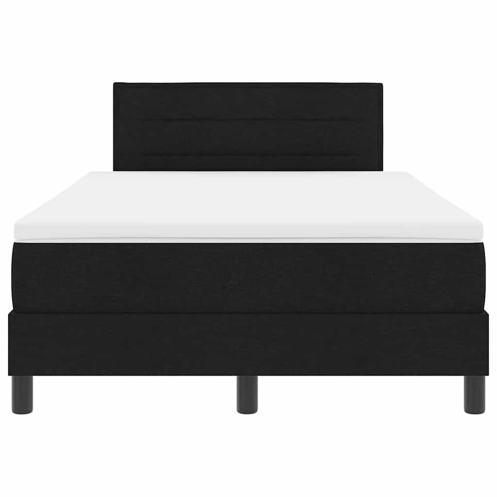 Letto a molle con materasso con led Nero 120 x 190 cm Tessuto | homemem39