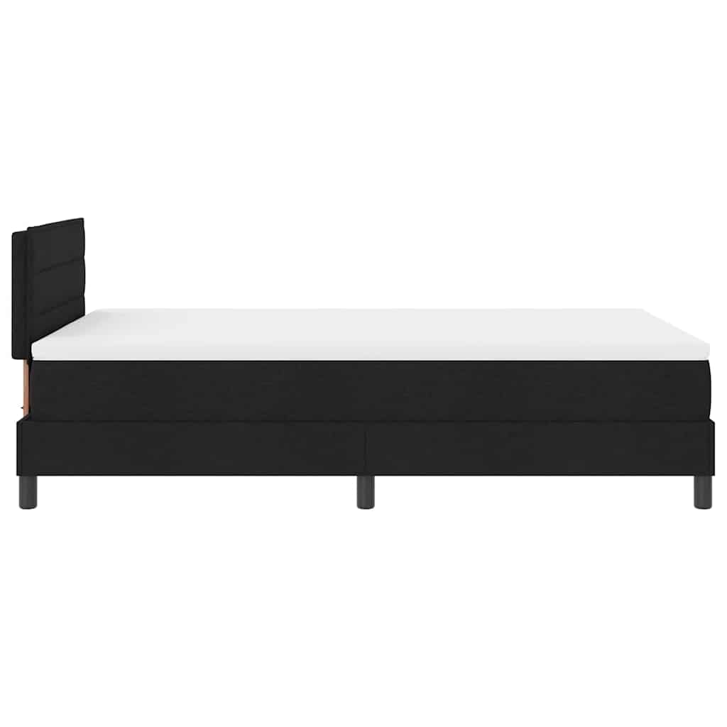Letto a molle con materasso con led Nero 120 x 190 cm Tessuto | homemem39