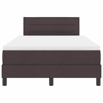 Letto a molle con testiera Marrone Scuro 120 x 190 cm Tessuto | homemem39