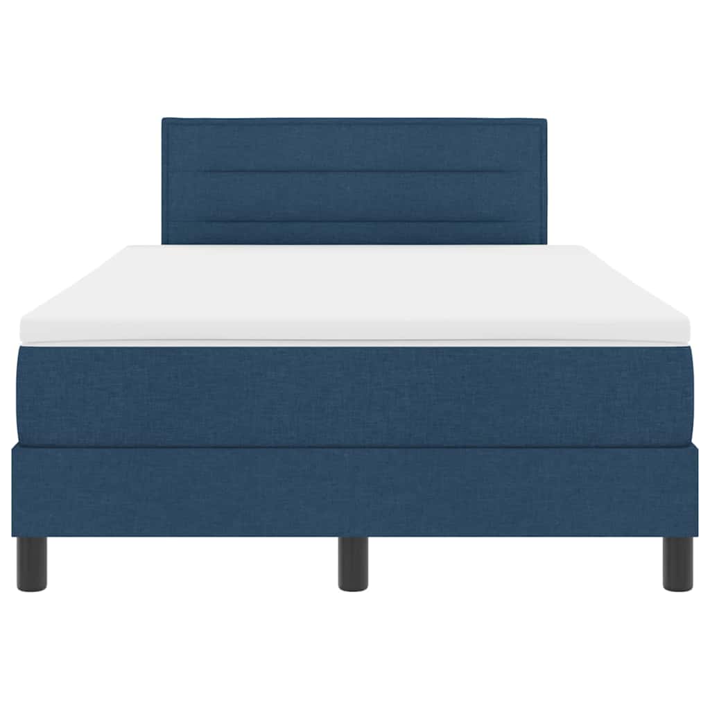 Letto a molle con materasso con led Blu 120 x 190 cm Tessuto | homemem39