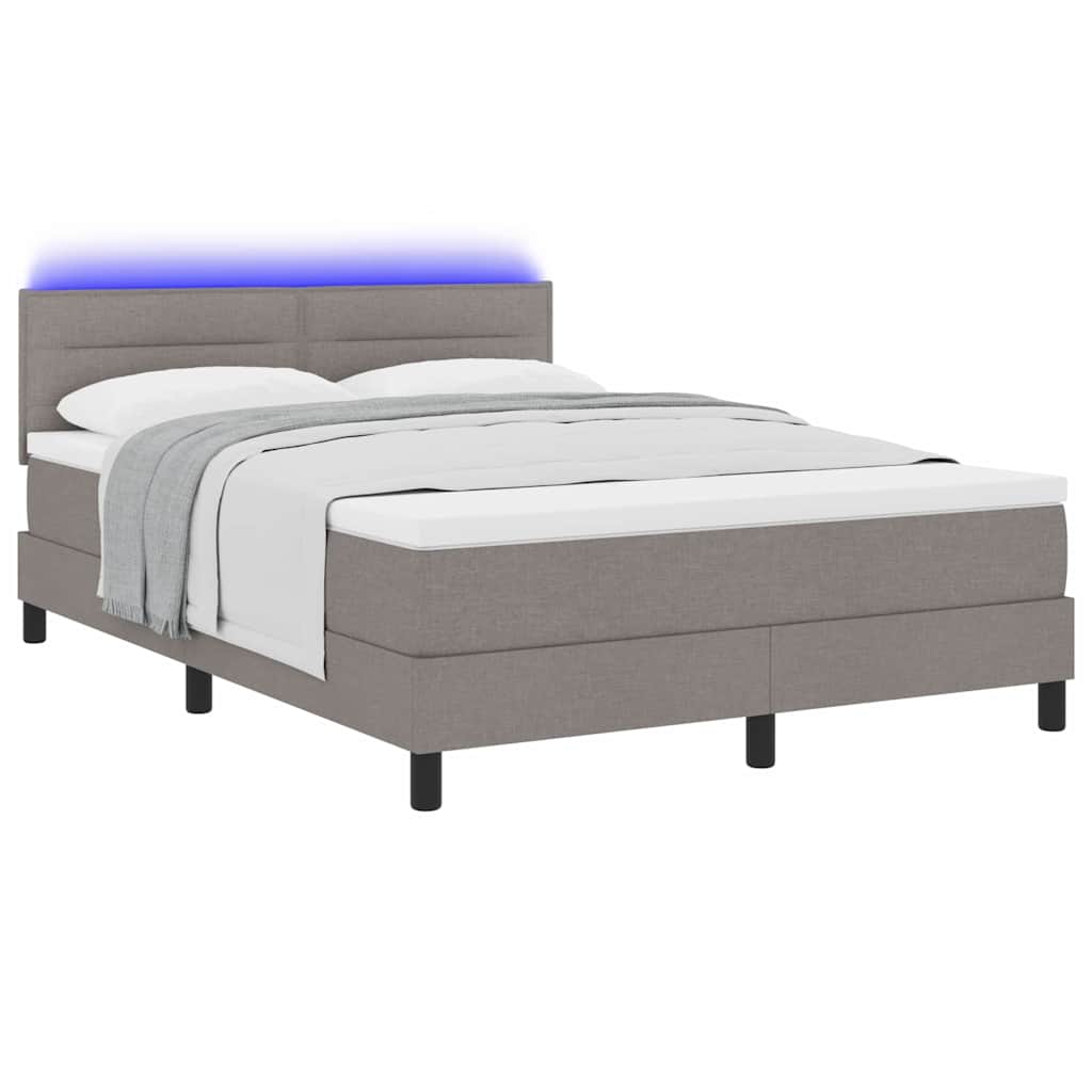 Letto a molle con materasso con led Talpa 140 x 190 cm Tessuto | homemem39