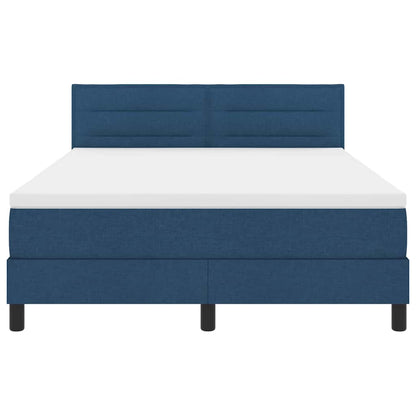 Letto a molle con materasso con led Blu 140 x 190 cm Tessuto | homemem39