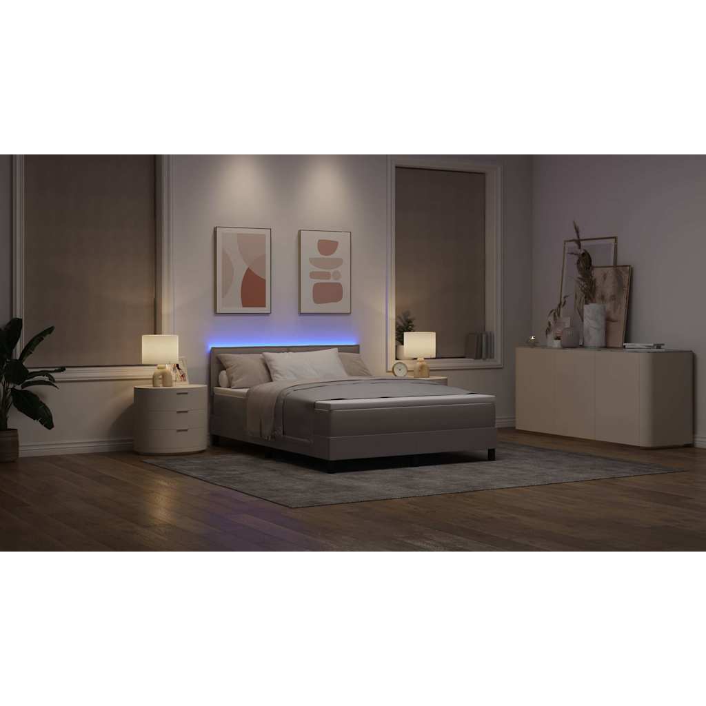 Letto a molle con materasso con led Talpa 140 x 200 cm Tessuto | homemem39