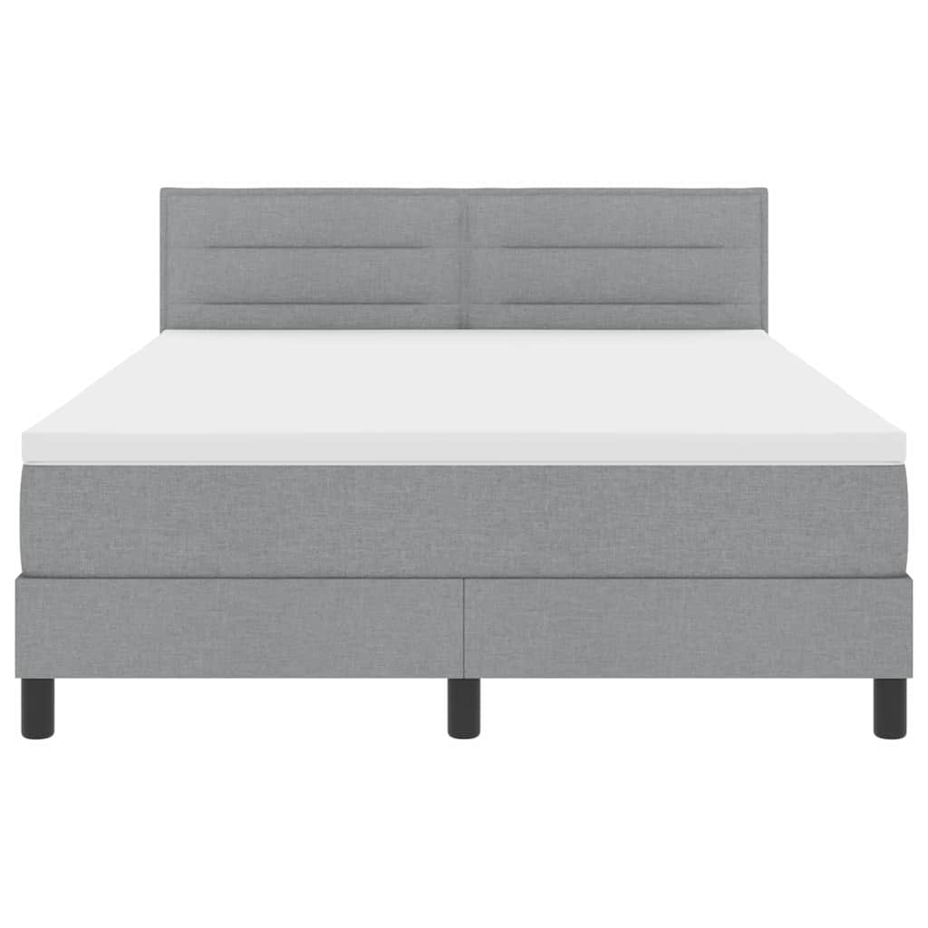 Letto a molle con materasso Grigio chiaro 160 x 200 cm Tessuto | homemem39