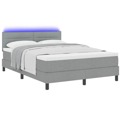 Letto a molle con materasso Grigio chiaro 160 x 200 cm Tessuto | homemem39