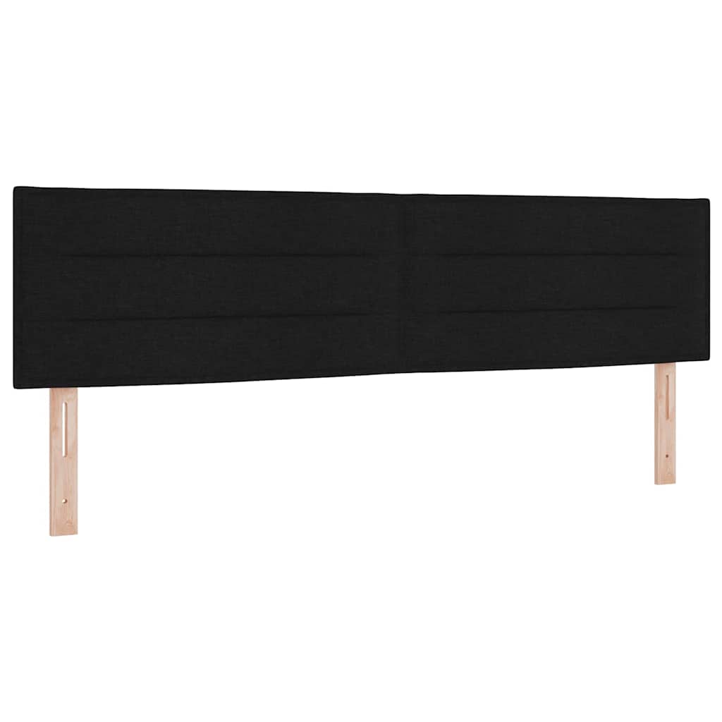 Letto a molle con materasso con led Nero 180 x 200 cm Tessuto | homemem39