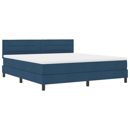 Letto a molle con materasso con led Blu 180 x 200 cm Tessuto | homemem39