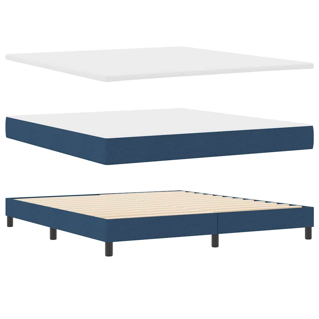 Letto a molle con materasso con led Blu 180 x 200 cm Tessuto | homemem39