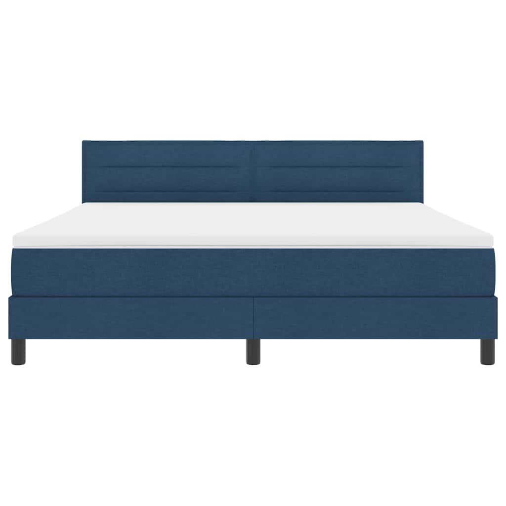 Letto a molle con materasso con led Blu 180 x 200 cm Tessuto | homemem39