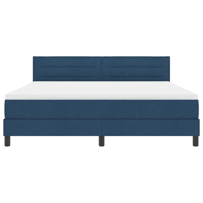 Letto a molle con materasso con led Blu 180 x 200 cm Tessuto | homemem39
