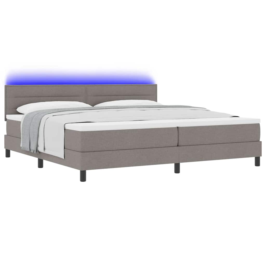 Letto a molle con materasso con led Talpa 200 x 200 cm Tessuto | homemem39
