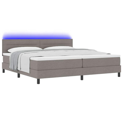 Letto a molle con materasso con led Talpa 200 x 200 cm Tessuto | homemem39