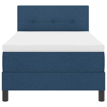 Letto a molle con strisce LED Blu 100 x 200 cm Tessuto | homemem39