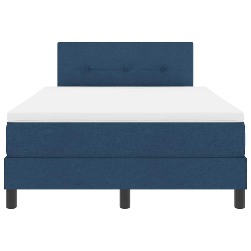Letto a molle con strisce LED Blu 120 x 190 cm Tessuto | homemem39