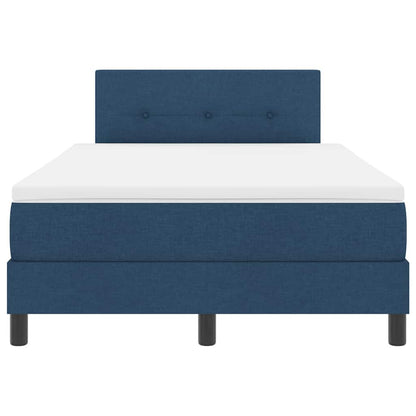 Letto a molle con cuscino con testiera Blu 120 x 200 cm Tessuto | homemem39