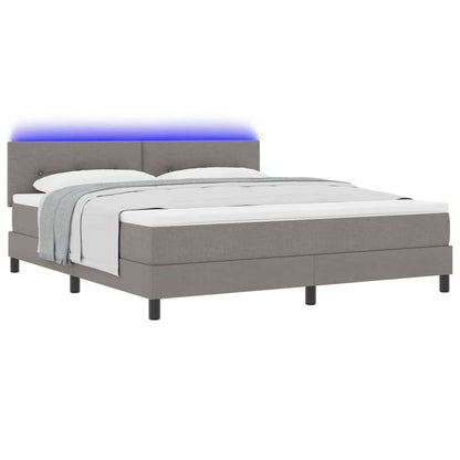 Letto a molle con strisce LED Talpa 180 x 200 cm Tessuto | homemem39