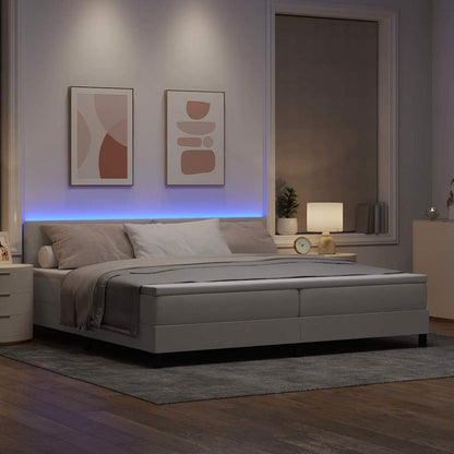 Letto a molle con strisce LED Talpa 200 x 200 cm Tessuto | homemem39