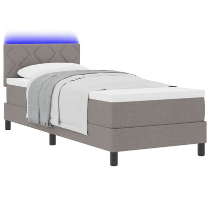 Letto a molle con strisce LED Talpa 80 x 200 cm Tessuto | homemem39