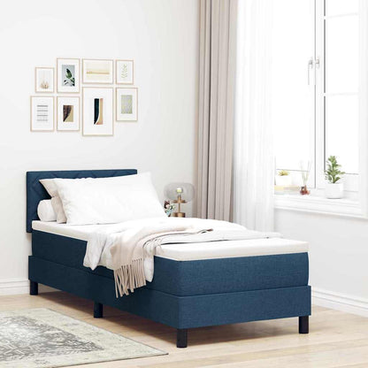 Letto a molle con strisce LED Blu 80 x 200 cm Tessuto | homemem39