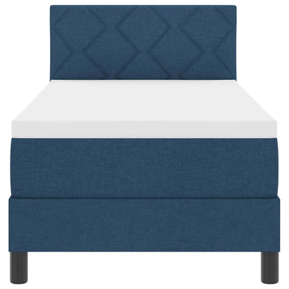 Letto a molle con strisce LED Blu 80 x 200 cm Tessuto | homemem39