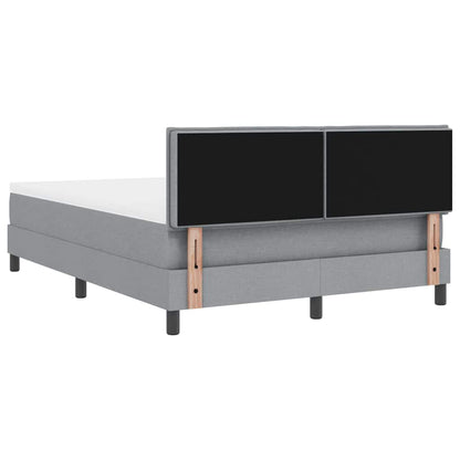 Letto a molle con materasso Grigio chiaro 140 x 200 cm Tessuto | homemem39
