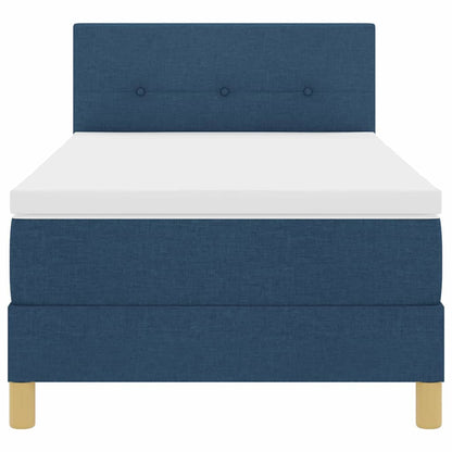 Letto a Sorgente LED con strisce LED Blu 100 x 200 cm Tessuto | homemem39
