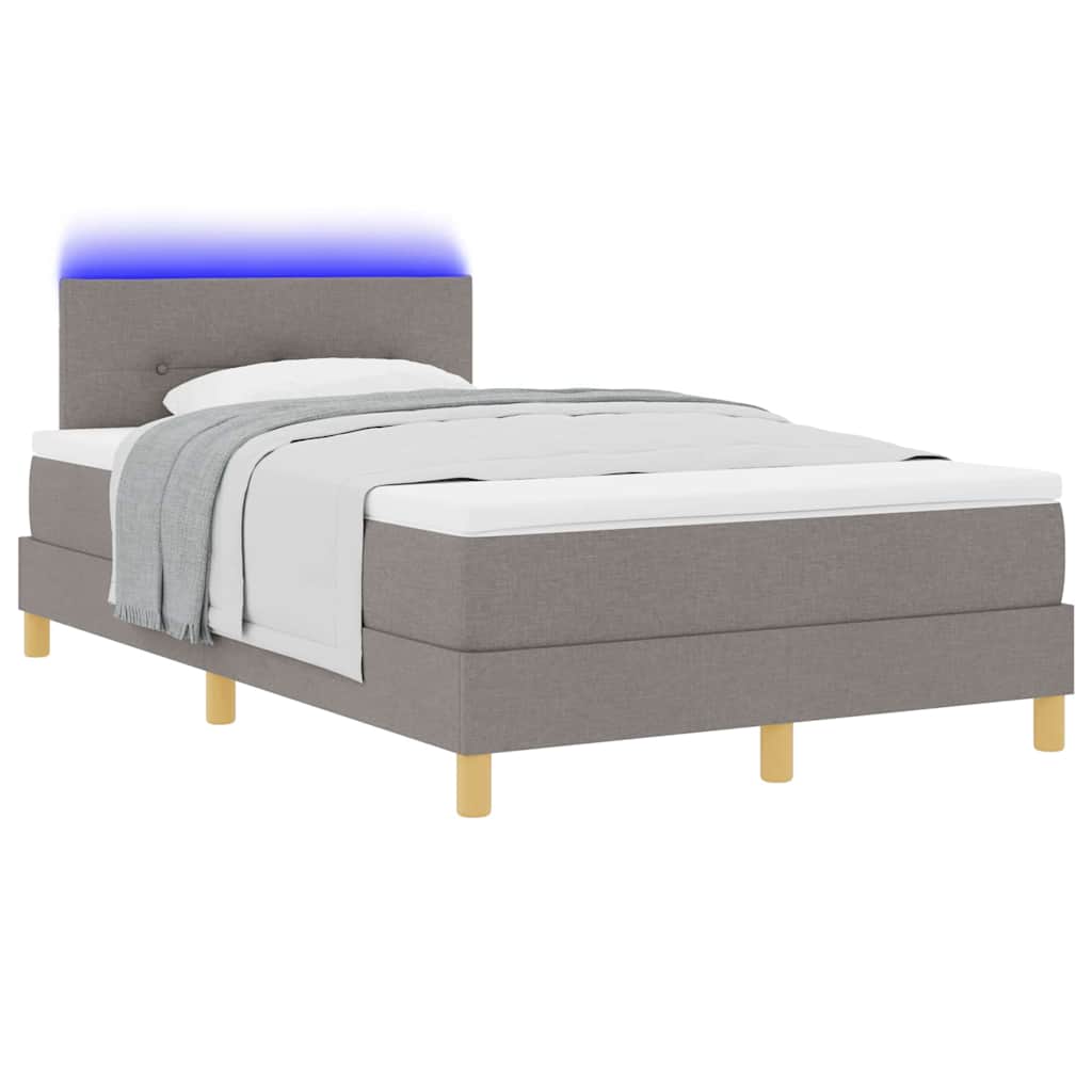 Letto a Sorgente LED con testiera Talpa 120 x 190 cm Tessuto | homemem39