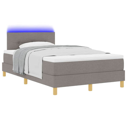 Letto a Sorgente LED con testiera Talpa 120 x 190 cm Tessuto | homemem39