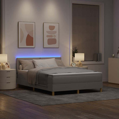 Letto a Sorgente LED con strisce LED Talpa 140 x 200 cm Tessuto | homemem39