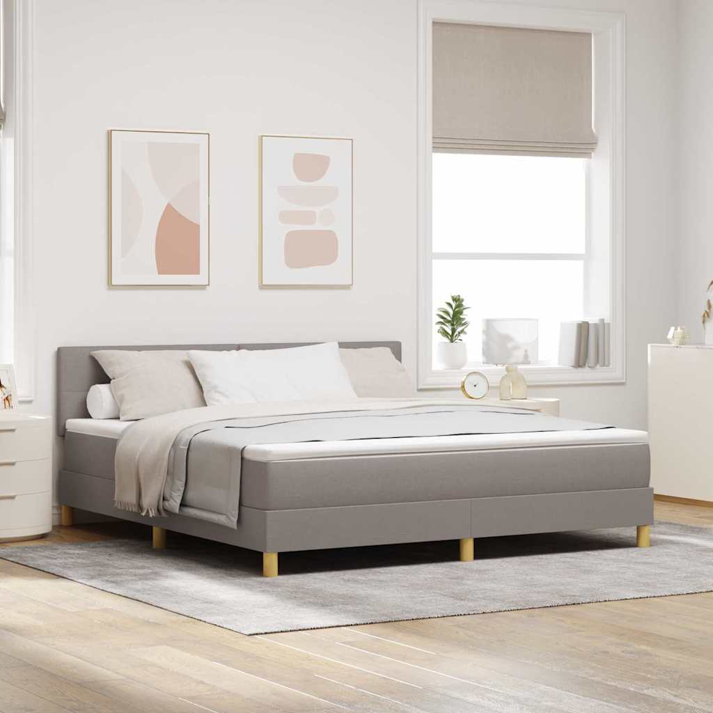 Letto a Sorgente LED con strisce LED Talpa 180 x 200 cm Tessuto | homemem39