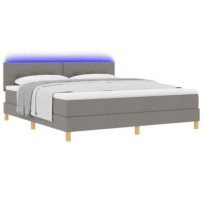 Letto a Sorgente LED con strisce LED Talpa 180 x 200 cm Tessuto | homemem39