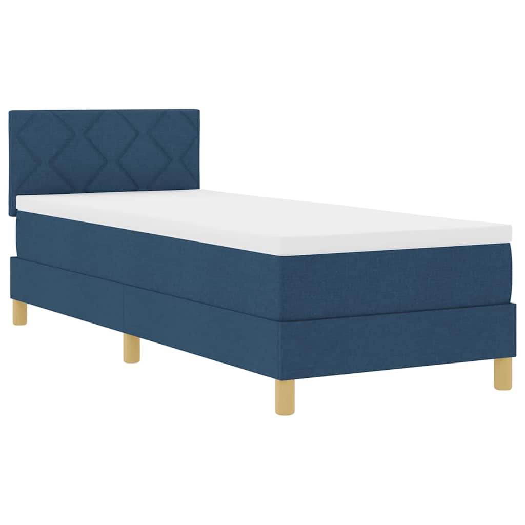 Letto a Sorgente LED con strisce LED Blu 80 x 200 cm Tessuto | homemem39