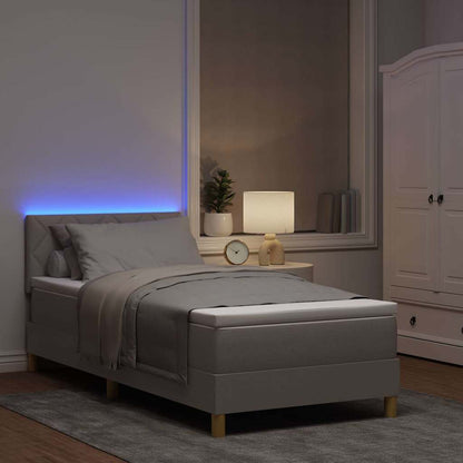Letto a Sorgente LED con strisce LED Talpa 100 x 200 cm Tessuto | homemem39