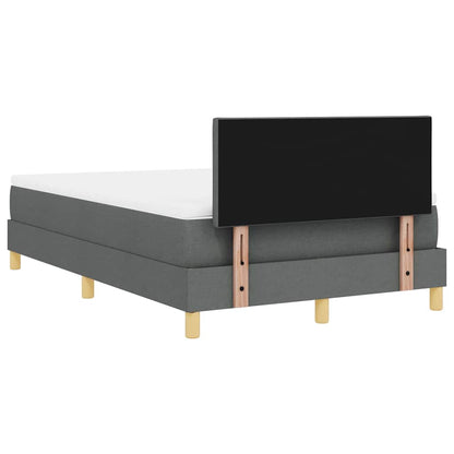 Letto a Sorgente LED Grigio scuro 120 x 190 cm Tessuto | homemem39