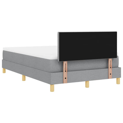 Letto a Sorgente LED Grigio chiaro 120 x 200 cm Tessuto | homemem39